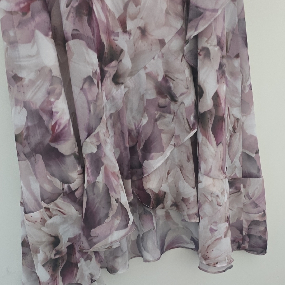 Vintage Le Chateau Floral Wrap Dress - Picture 5 of 9